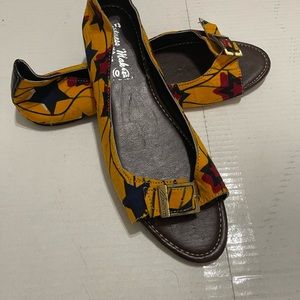 CLOTHE CUSTOM MADE OPEN TOE FLAT SHOES